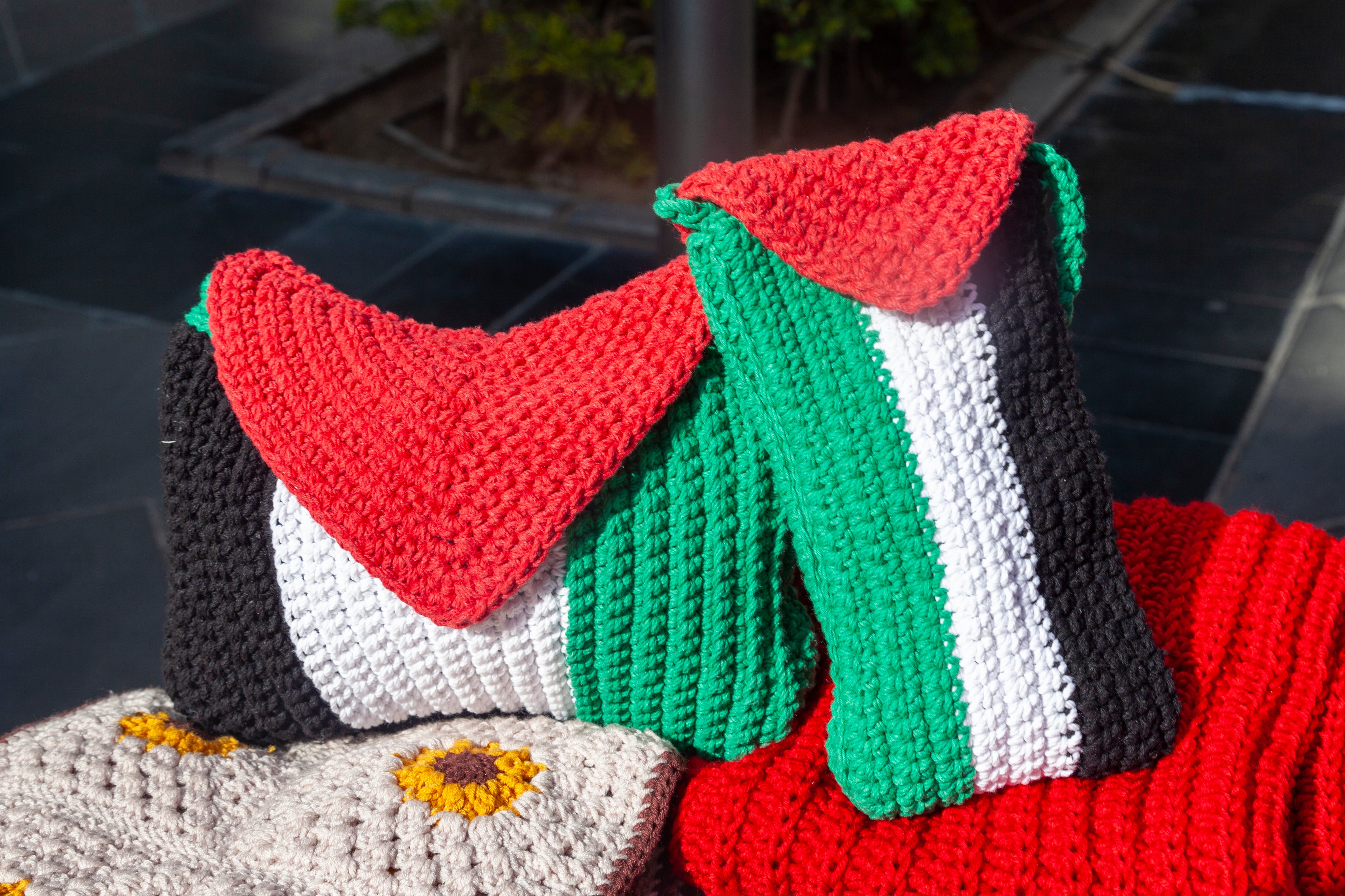 The Flag We Hold — Crochet Bag