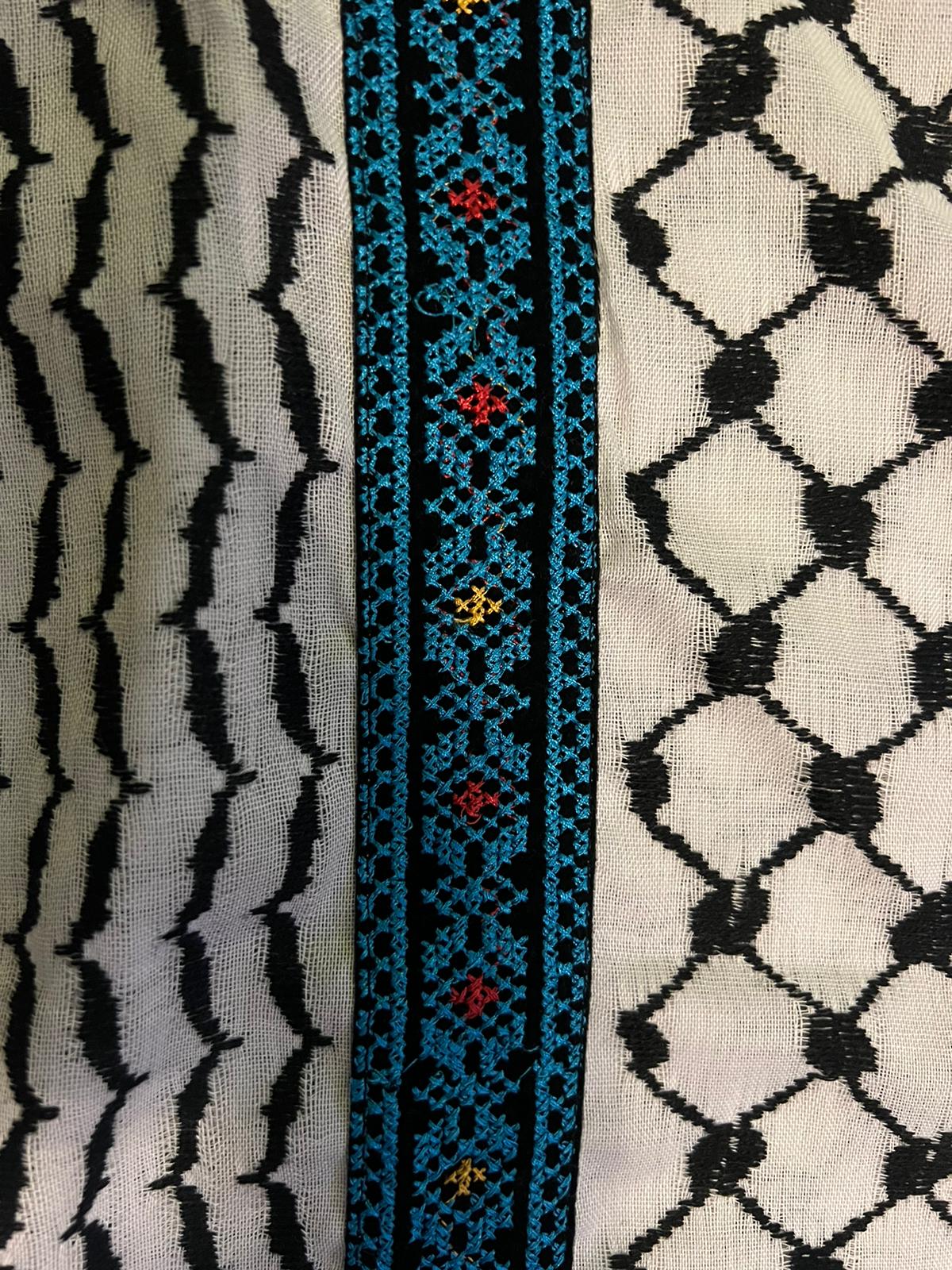 The Pattern We Wear — Embroidered Keffiyeh