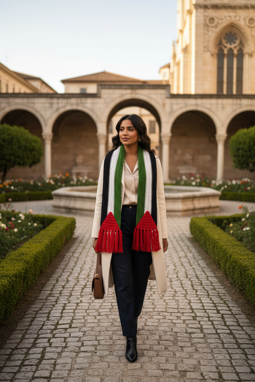 Classic Crochet Scarf Lifestyle