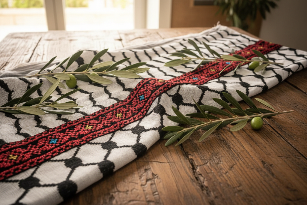 Lifestyle shot with olive branches