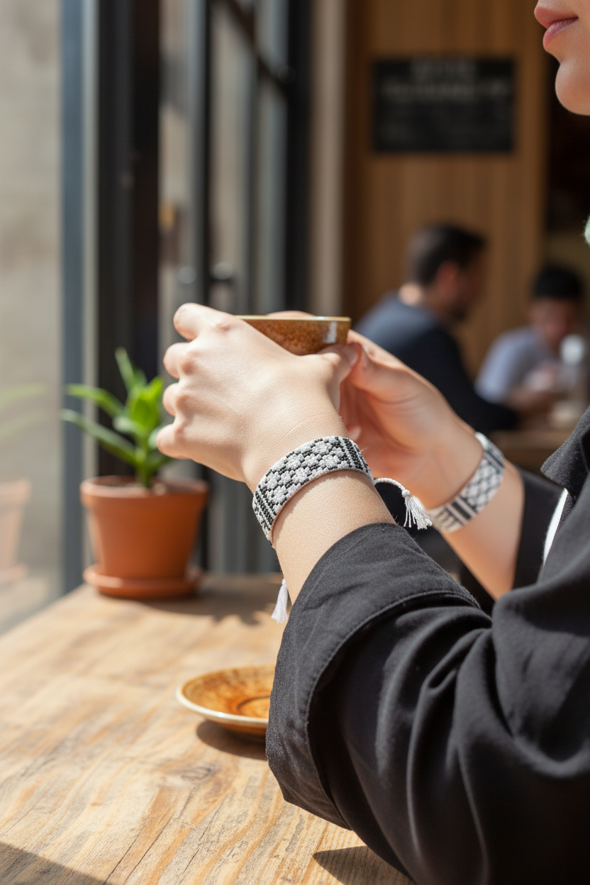 Pattern We Inherit Bracelet Candid